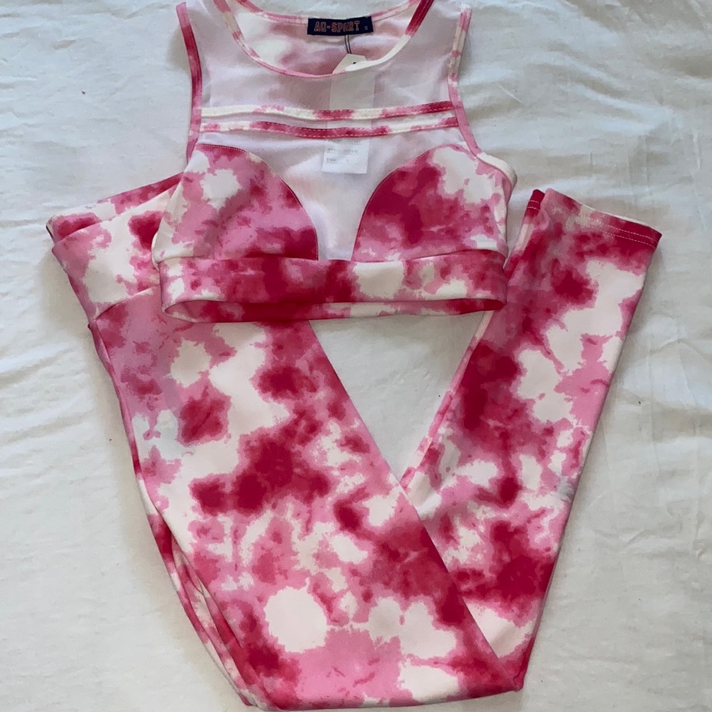 Acid wash workout set